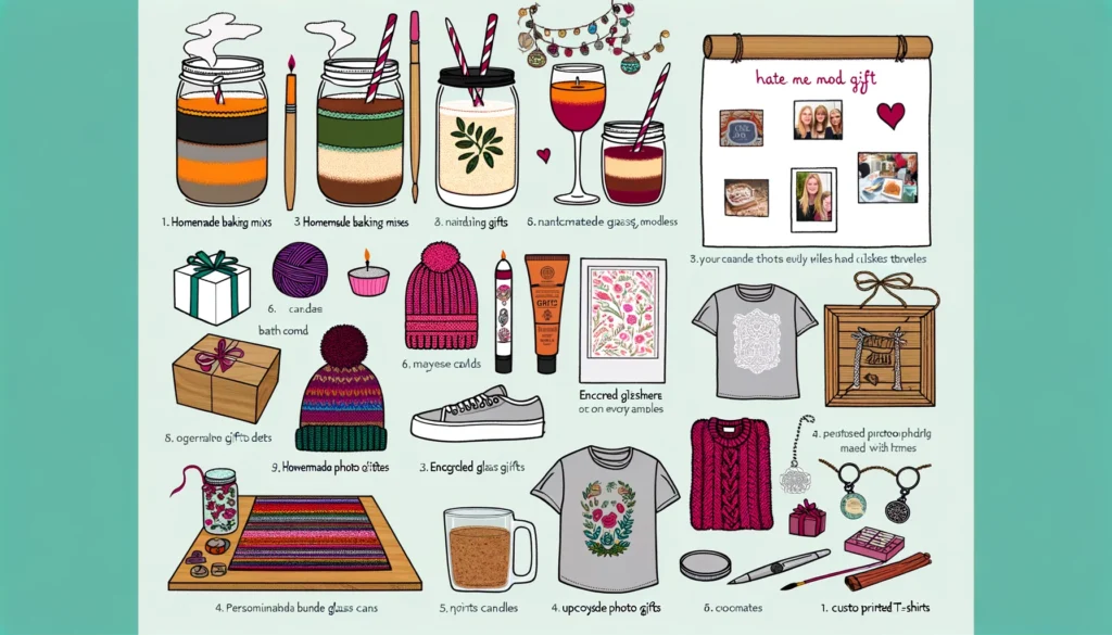 infographic bild für diy geschenkideen
