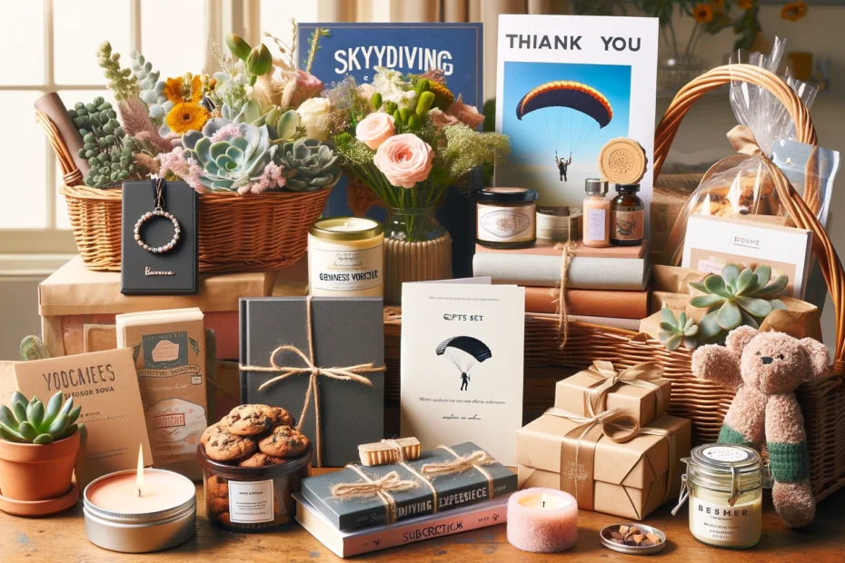 Dankeschön-Geschenke Eine Abonnement-Überraschungsbox mit verschiedenen monatlichen Überraschungen, einschließlich Snacks, Hautpflegeprodukten und kleinen Gadgets.