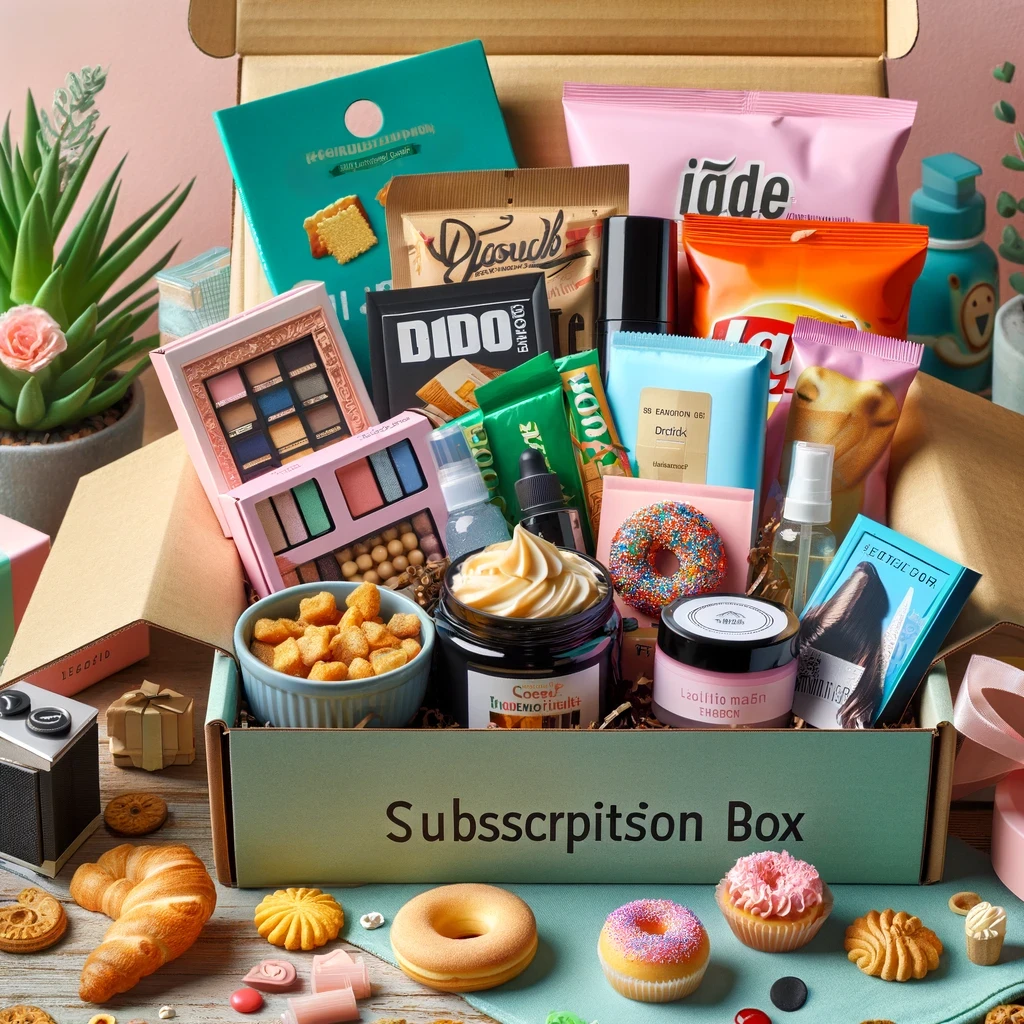 Eine Abonnement-Überraschungsbox mit verschiedenen monatlichen Überraschungen